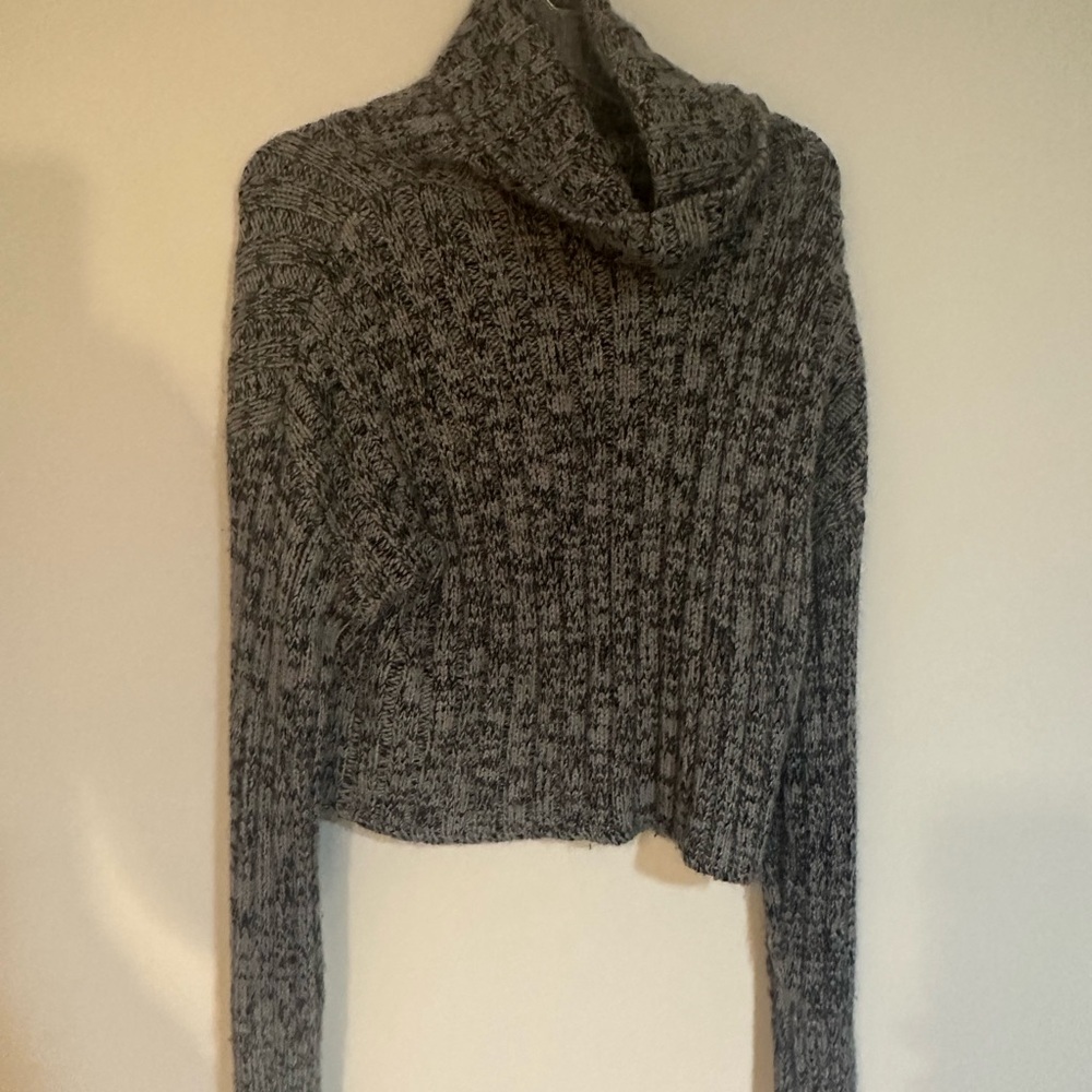 Cozy Gray Turtleneck Sweater